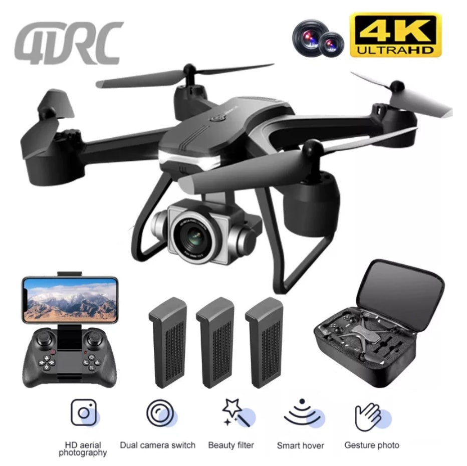 NEW V14 Professional Drone 6K HD Dual Camera Wifi FPV Portable RC Quadcopter 2 BATTERY, Drones Suitable For Adults & Beginners.Logistics Is Randomly Sent By UPS,USPS,Self-pickup.