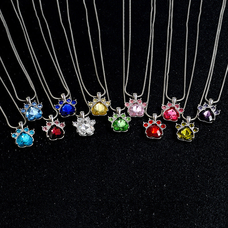 birth stone necklace