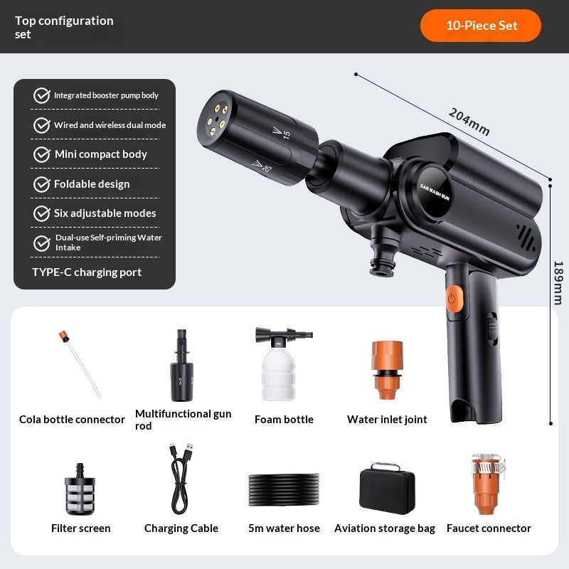 Car Wireless High-Pressure Washer Gun