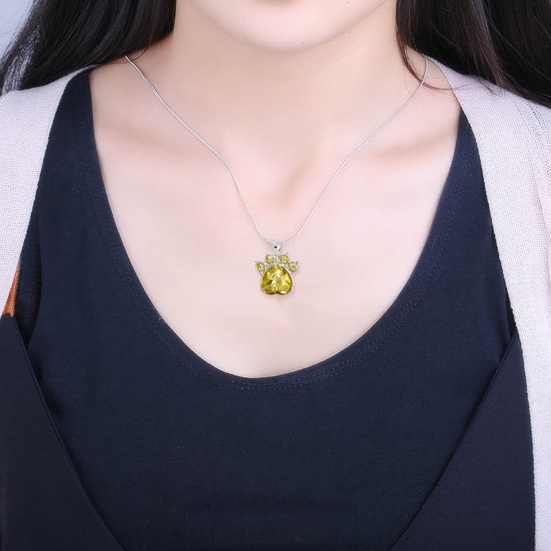 birth stone necklace