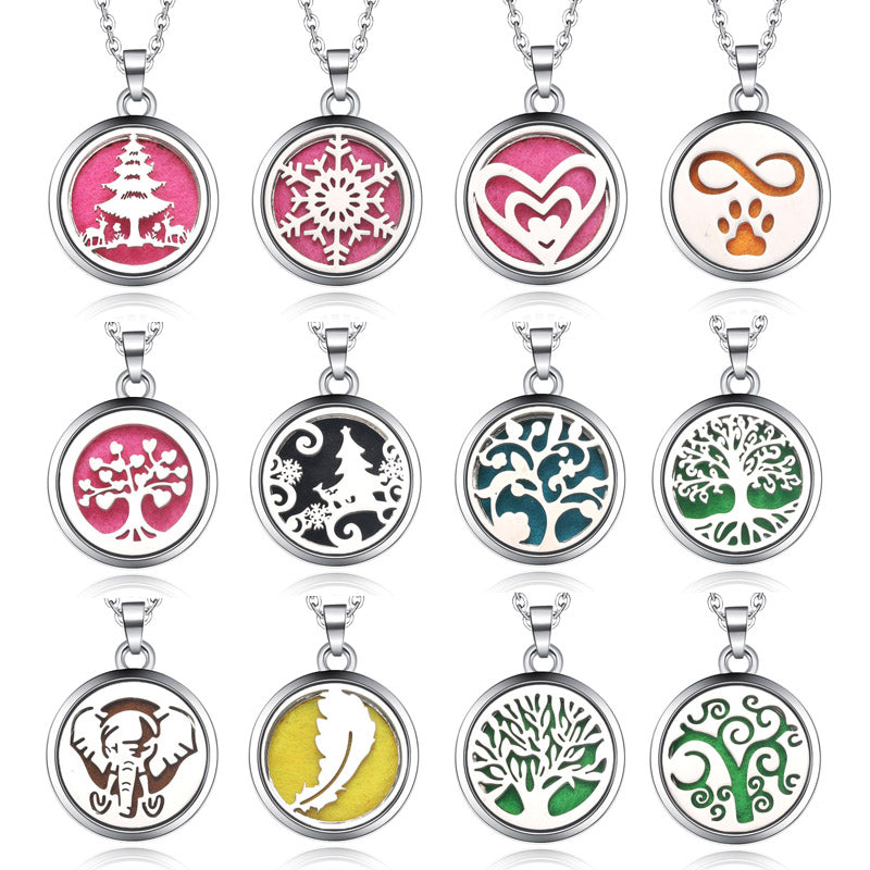 negativity removal Stainless Steel Hollow Tree Of Life Pendant