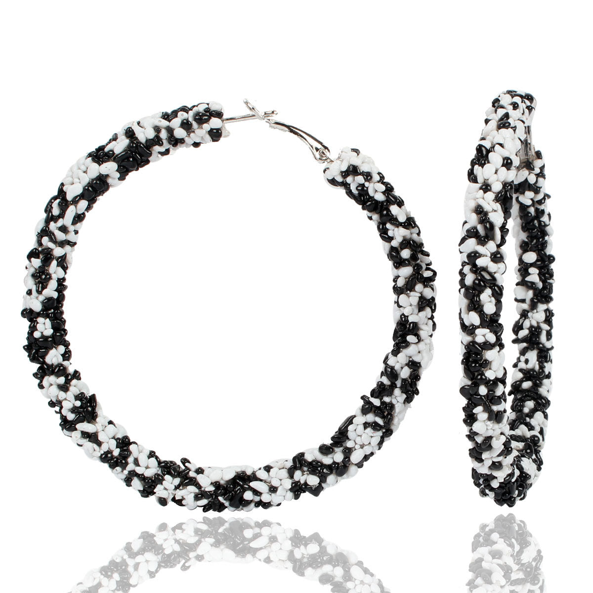 original Wild Raw Stone Hoop Earrings