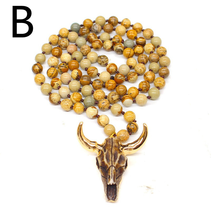 Stone Lava Stone Beads Stone Beads Wear Bead Necklace