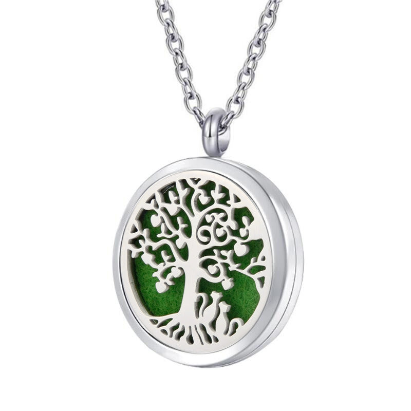 negativity removal Stainless Steel Hollow Tree Of Life Pendant
