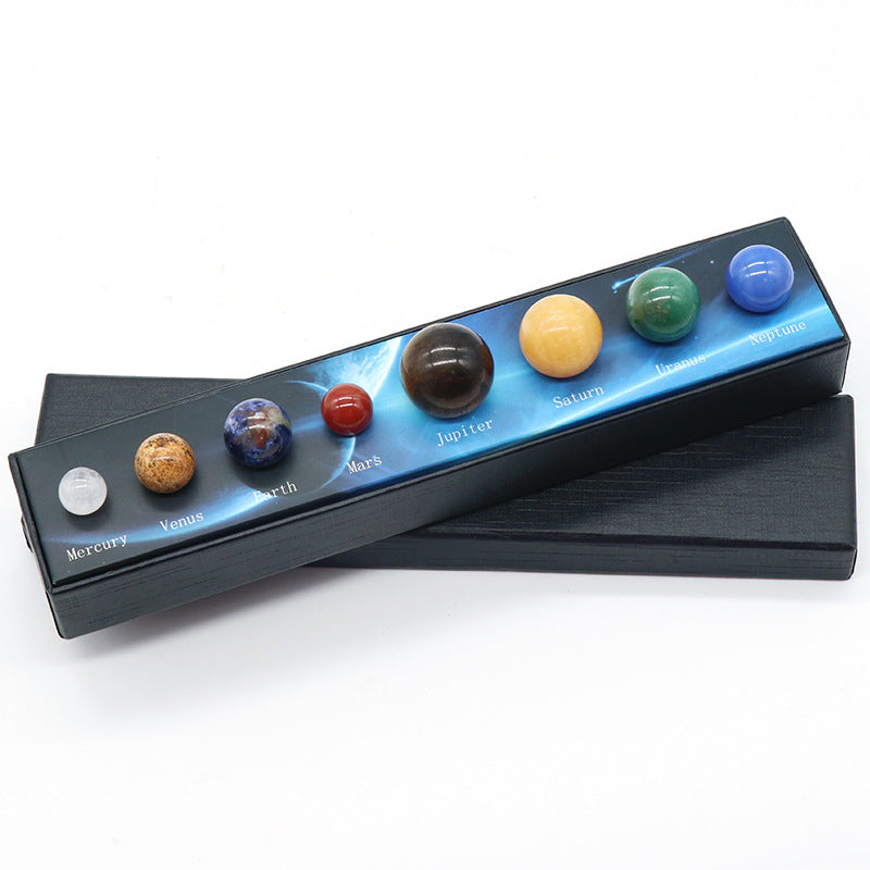Positive home happiness attraction Natural Stone Eight Planets Stone Set