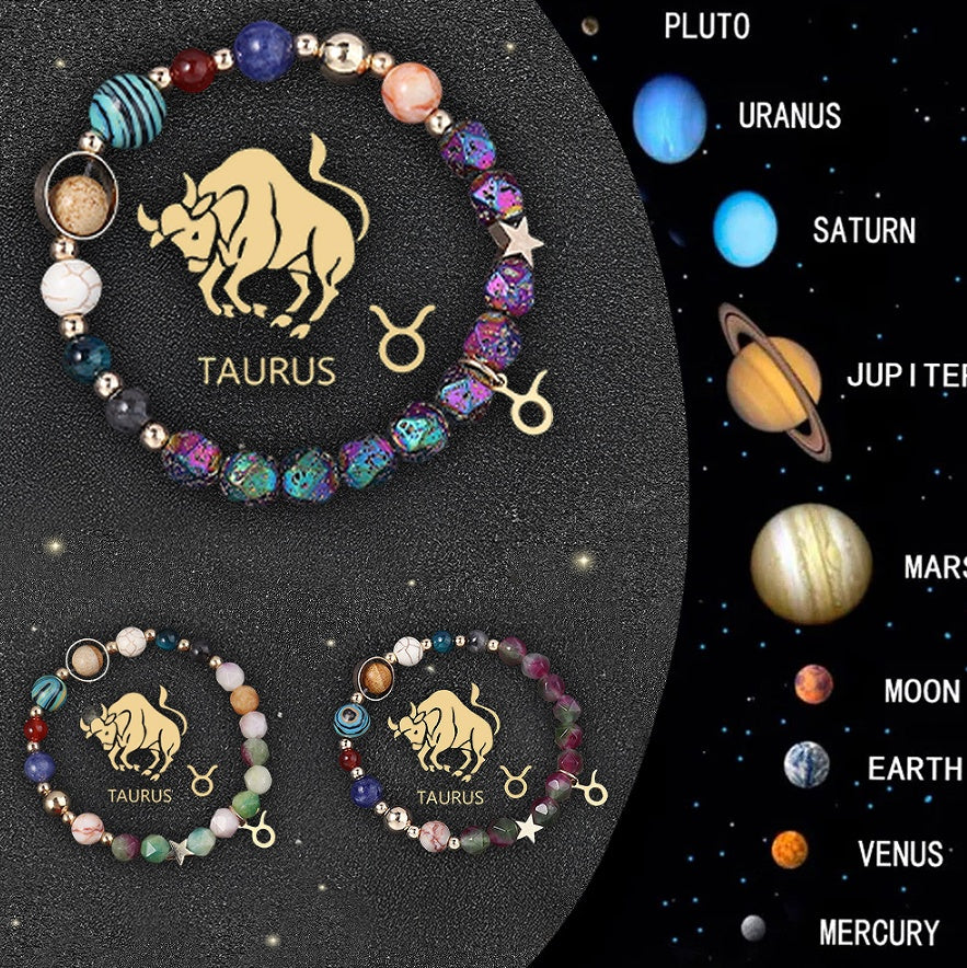 0riginal Crystal Stone Zodiac Sign Bracelet