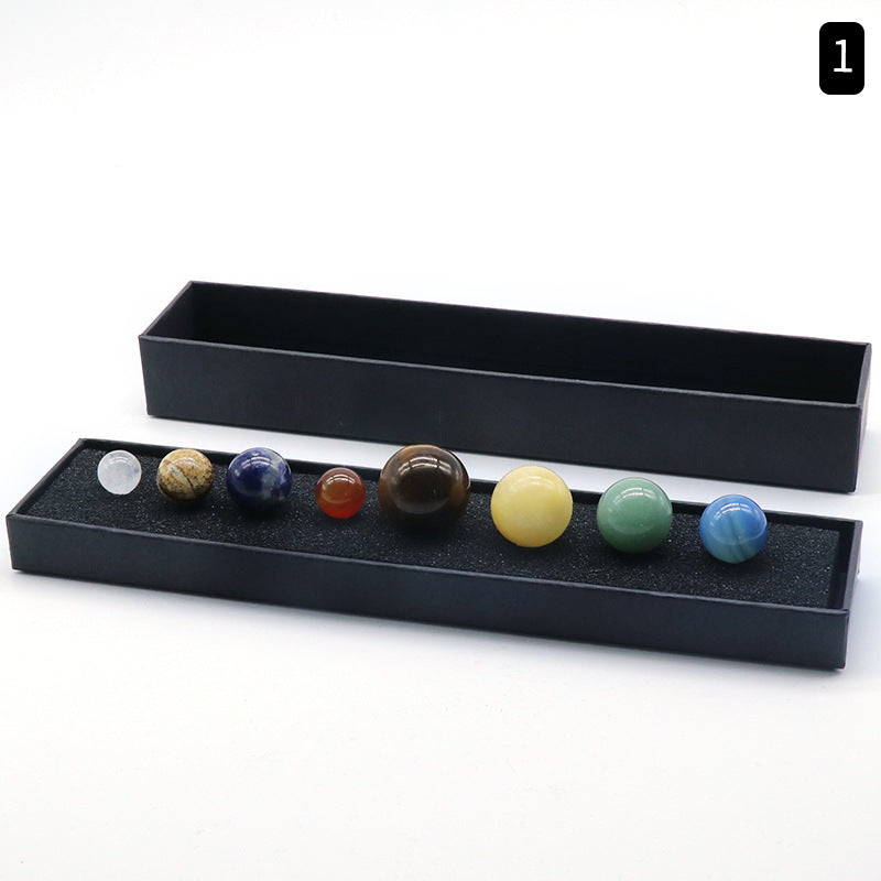 Positive home happiness attraction Natural Stone Eight Planets Stone Set