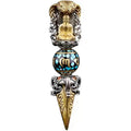 Six-character Mantra Rotating Turquoise Beads Vajra Pendant
