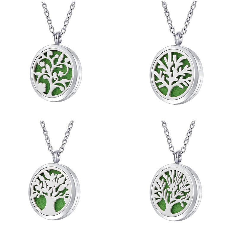 negativity removal Stainless Steel Hollow Tree Of Life Pendant
