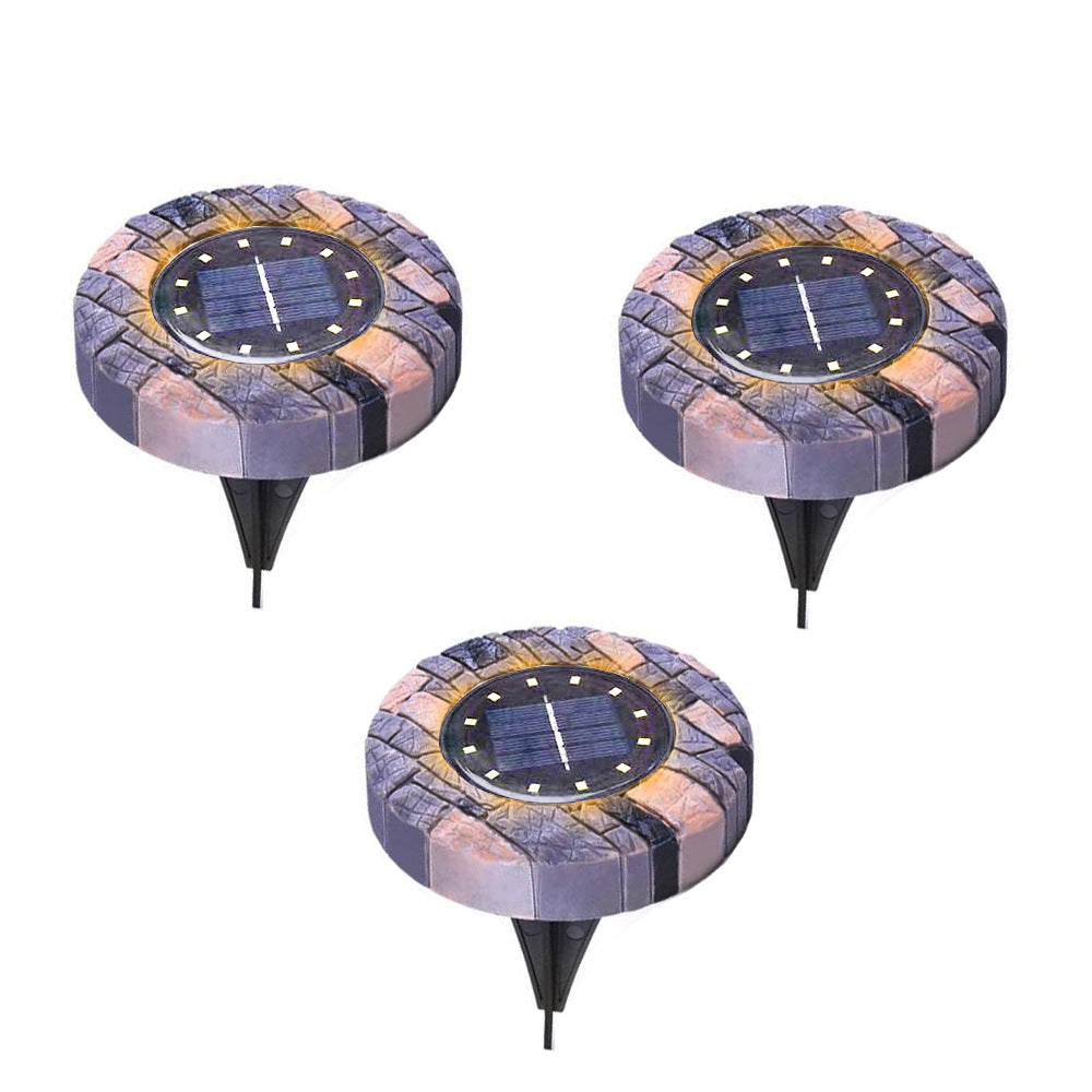 8led Stone Solar Underground Light
