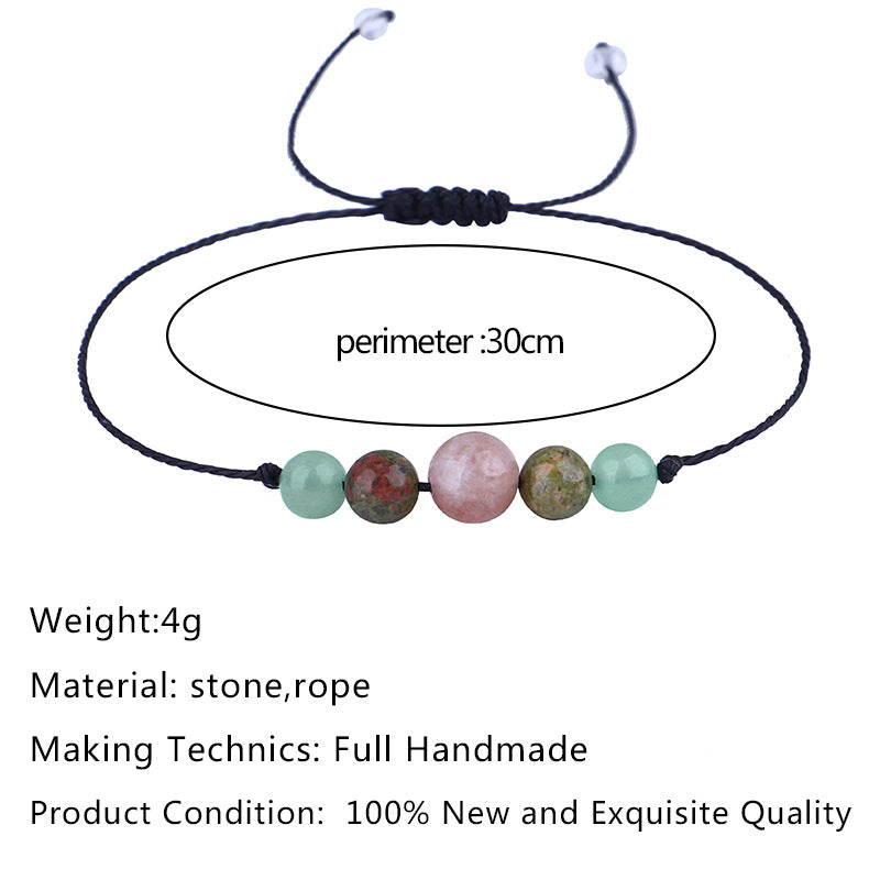 Sun Stone Green Aventurine Stone Combination Meaning Bracelet