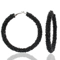 original Wild Raw Stone Hoop Earrings