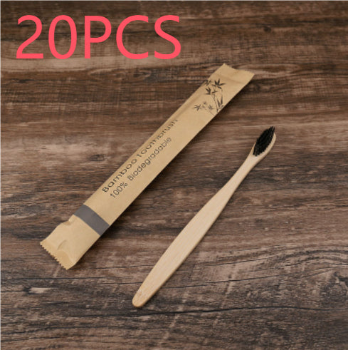 Healthy 10Pcs Colorful Toothbrush Natural Bamboo Tooth Brush Set Soft Bristle Charcoal Teeth Eco Bamboo Toothbrushes Dental Oral Care