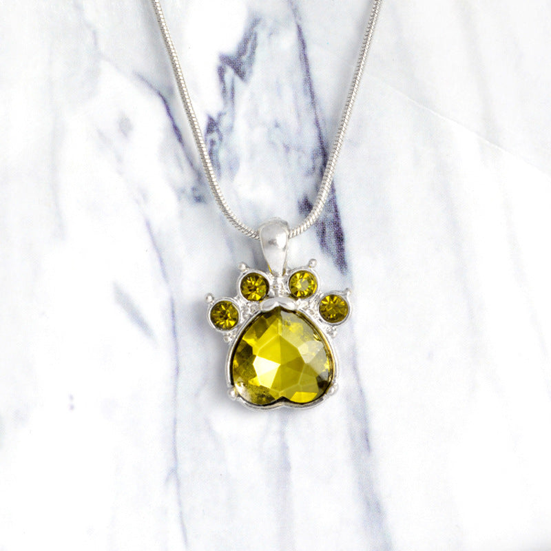 birth stone necklace