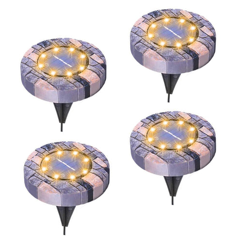 8led Stone Solar Underground Light