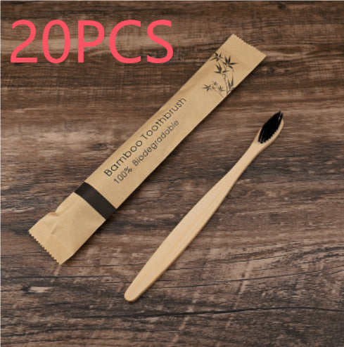 Healthy 10Pcs Colorful Toothbrush Natural Bamboo Tooth Brush Set Soft Bristle Charcoal Teeth Eco Bamboo Toothbrushes Dental Oral Care