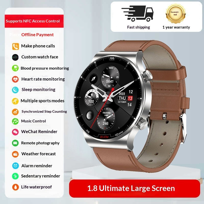 Smart Sports Watch With Bluetooth Calling Heart Rate And Blood Glucose Monitoringa Multifunctional Wrist Device
