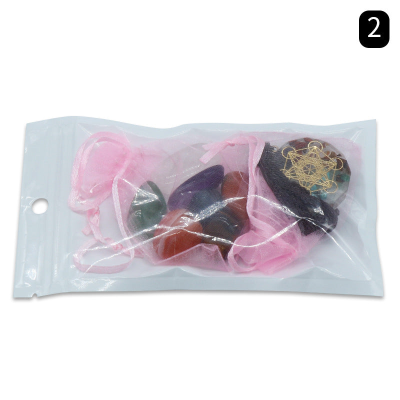 Colorful Irregular Natural Yoga Stone