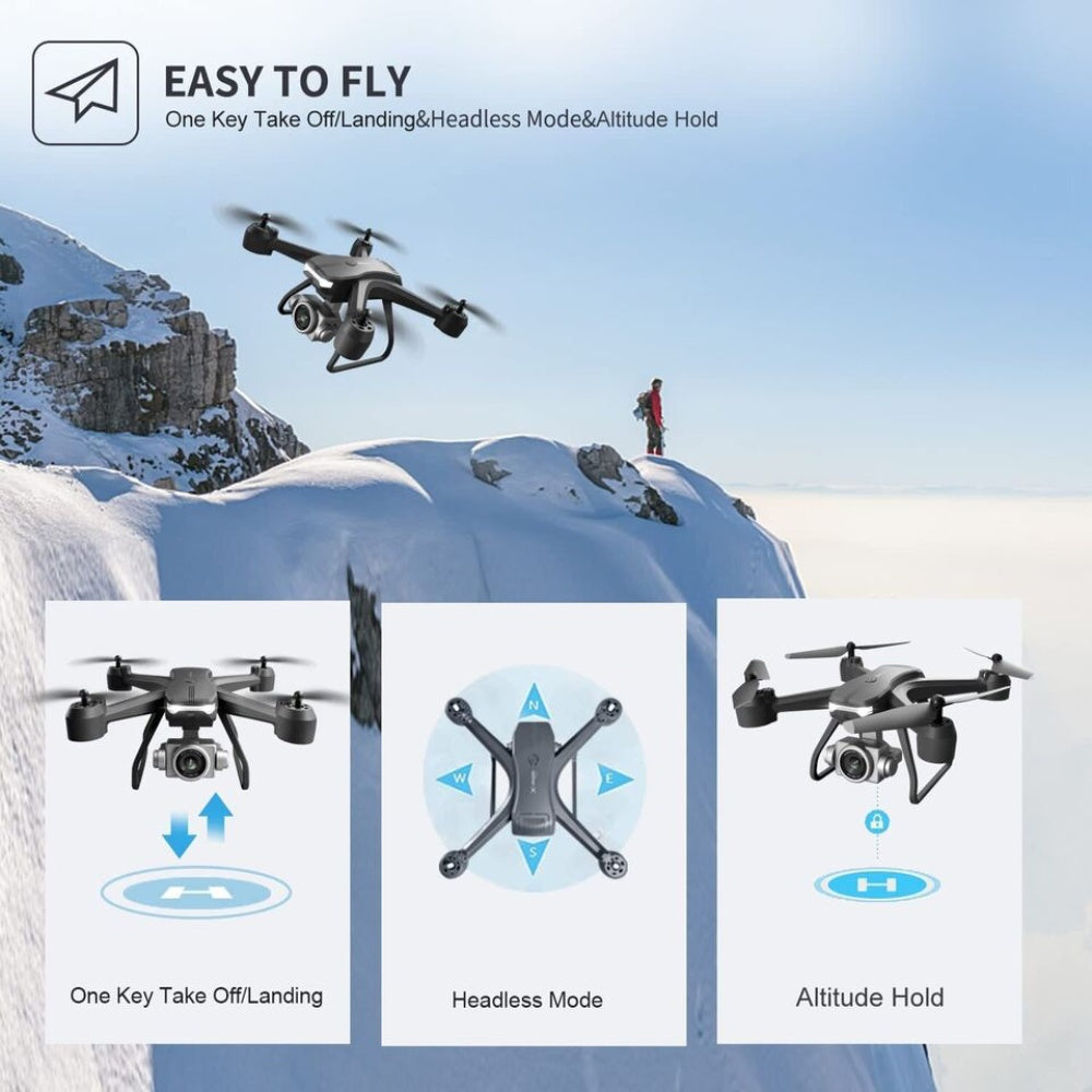 NEW V14 Professional Drone 6K HD Dual Camera Wifi FPV Portable RC Quadcopter 2 BATTERY, Drones Suitable For Adults & Beginners.Logistics Is Randomly Sent By UPS,USPS,Self-pickup.