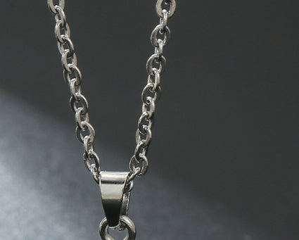 Natural Stone Agate Stone Cross Pendant Necklace