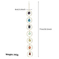 Energy healer Seven Colors Rough Stone Natural Crystal Energy Stone Sun Catcher Wind Chimes