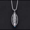 Six Character Mantra Sutra Pendant Necklace