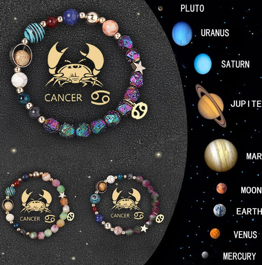 0riginal Crystal Stone Zodiac Sign Bracelet
