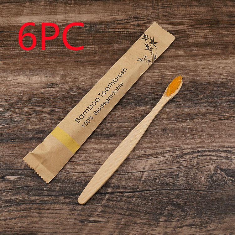 Healthy 10Pcs Colorful Toothbrush Natural Bamboo Tooth Brush Set Soft Bristle Charcoal Teeth Eco Bamboo Toothbrushes Dental Oral Care