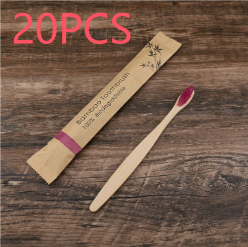 Healthy 10Pcs Colorful Toothbrush Natural Bamboo Tooth Brush Set Soft Bristle Charcoal Teeth Eco Bamboo Toothbrushes Dental Oral Care