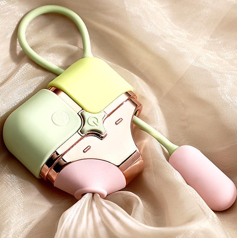 Linglong Suction And Vibrating Female Masturbator Adult Sex Toy