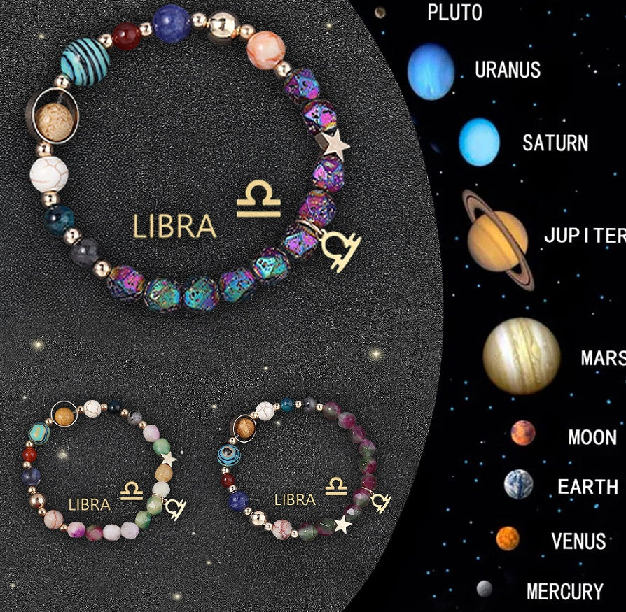 0riginal Crystal Stone Zodiac Sign Bracelet