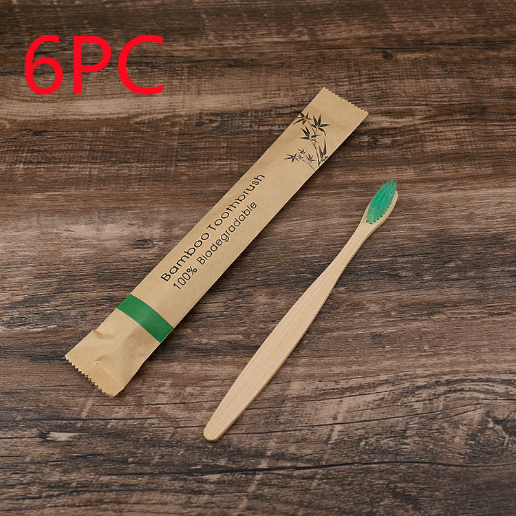 Healthy 10Pcs Colorful Toothbrush Natural Bamboo Tooth Brush Set Soft Bristle Charcoal Teeth Eco Bamboo Toothbrushes Dental Oral Care