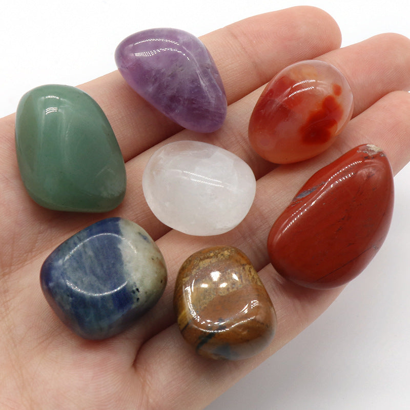 Colorful Irregular Natural Yoga Stone