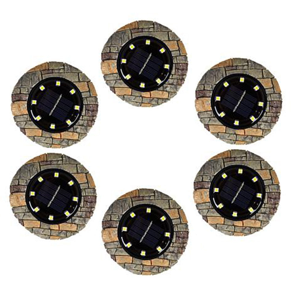 8led Stone Solar Underground Light