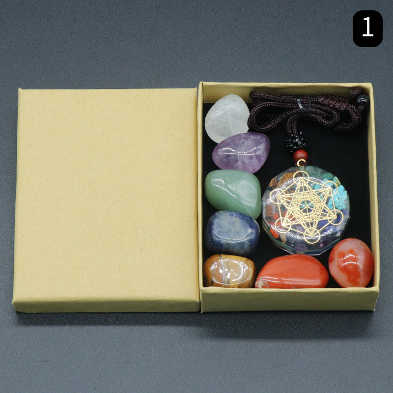 Colorful Irregular Natural Yoga Stone