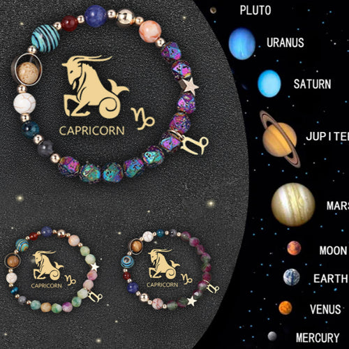 0riginal Crystal Stone Zodiac Sign Bracelet