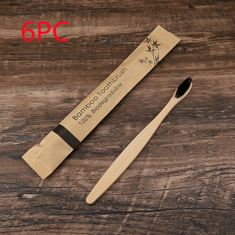 Healthy 10Pcs Colorful Toothbrush Natural Bamboo Tooth Brush Set Soft Bristle Charcoal Teeth Eco Bamboo Toothbrushes Dental Oral Care