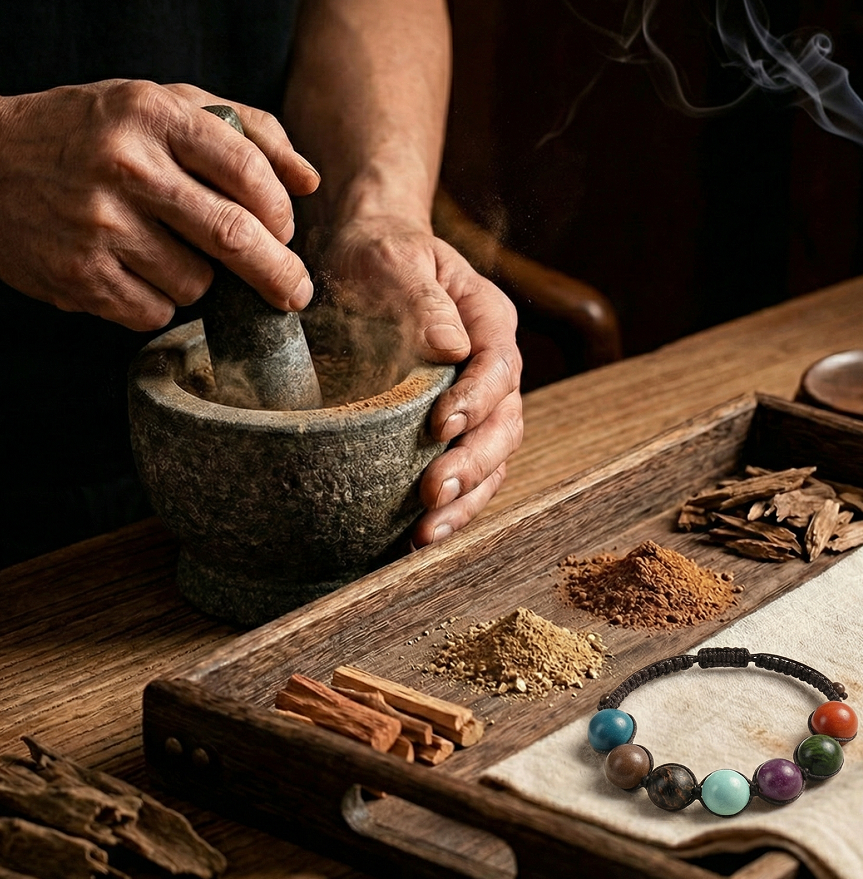 1008 mantras  Herbal Bracelet