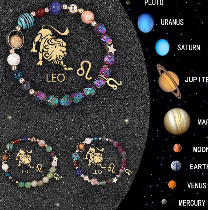 0riginal Crystal Stone Zodiac Sign Bracelet